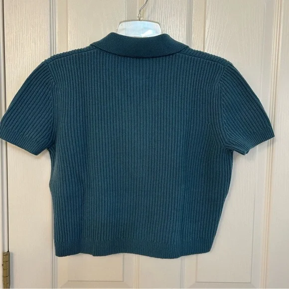 TWP Margaux Johnny Collar Cashmere Top in Junebug